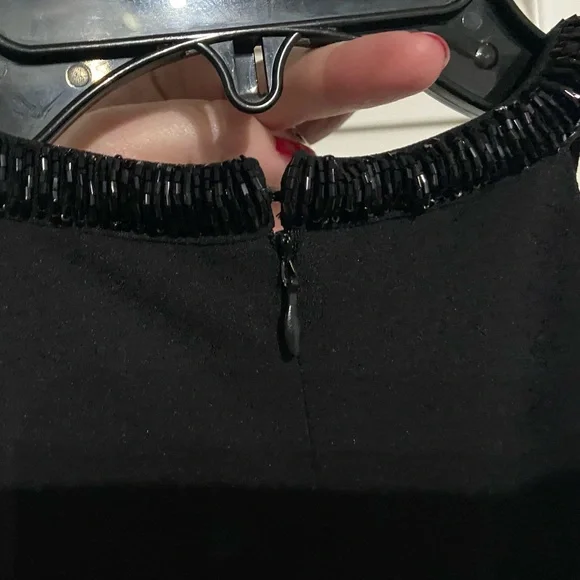 Lulu's Black Beaded Neck Dress - Picture 5 of 7